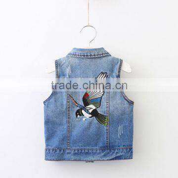 2017 Online Shopping Fashion Boutique Apparel Kids Denim Vest photo-2
