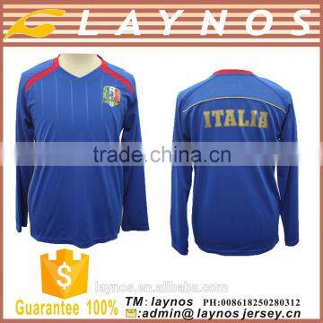 Factory price good quality long sleeve club team soccer jersey