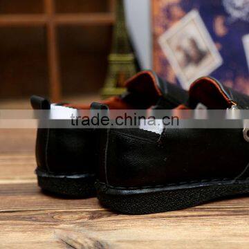 Dark Blue Genuine Leather Men Business Casual Shoes Fashion Best Quality, Lace up Relaxation Leather Shoes Men Fashion Style photo-5