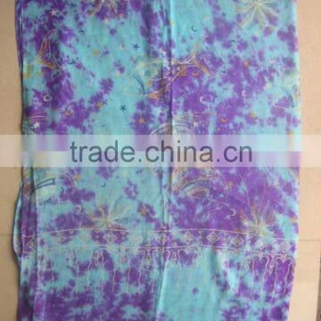 Ombre Dyed Cotton Scarf photo-3
