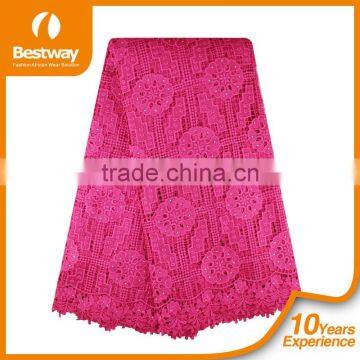 Bestwaytex Quality Warranty Royal Blue Cord Lace Fabrics African Fabeics Guipure Lace 5 Yard CP0063 photo-5