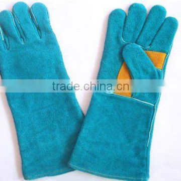 westem cow leather working safety gloves good manufacture