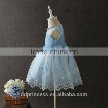 princess clothing pink sequines flowers kids party dresses blue mesh dress for kids girl