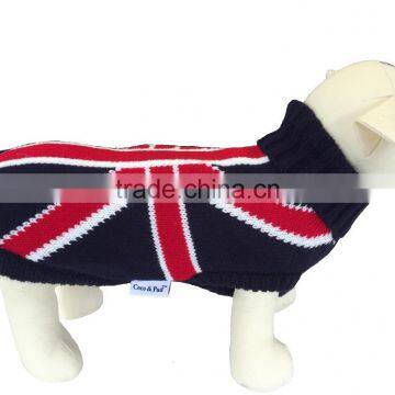UK Flat Knit Black Color Pet Dog Clothing Pet Accessories 2016 photo-3