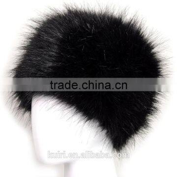 New Fashion Velvet Winter Warm Dome Caps Faux Fox Fur Hat Fake Mink Fur Hats For Women Skullies Beanies Bone photo-5