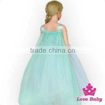 Party Halloween Wholesale Girls Frozen Anna Costume Deluxe - Frozen Princess Elsa Dress Co-splay Costume in photo-4