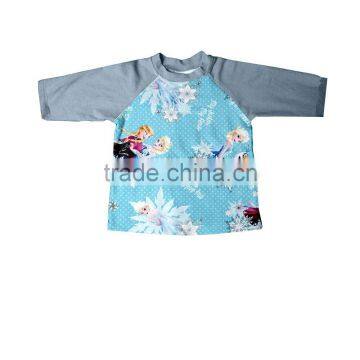 2017 Boya Boutique yiwu clothing cute girl milk skil garment t shirt