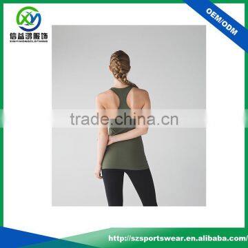 2017 Hot Selling Skin-friendly Comfortable Bamboo Fabric Yoga Wear Tank Top Women Singlet photo-2