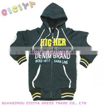 Boys winter knitting hoody jacket