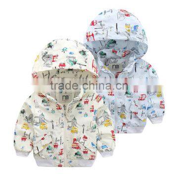 Casual style with zipper boys coat kids clothes children