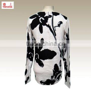 New Fashion Ladies Winter Knitted Sweater, Fashion Ladies Pullover Sweater,55%Cotton 25%Polynosic 20%Nylon photo-2