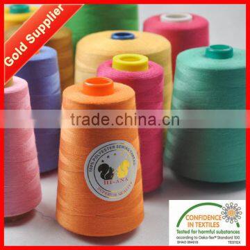 Strong Toughness 100% Polyester Sewing Thread