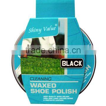 hot selling customized 16g wax shoe polish in tin box