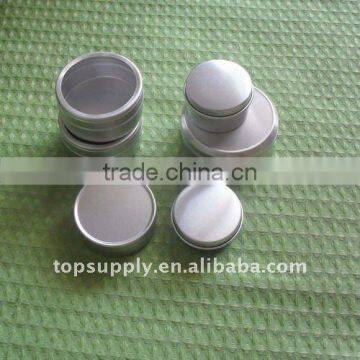 aluminium tin can tranparent window lid