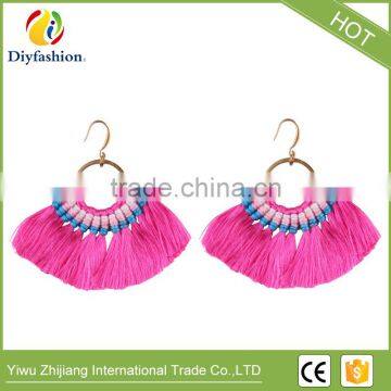 Hot Fringed Statement Earrings For Women Wedding Gifts Boho Tassel Drop Dangle Earrings Jewelry photo-4