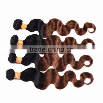 Black Rose Indian Human Hair Weaves Wavy 1B/30# Body Wave Indian Ombre Hair Extension photo-3