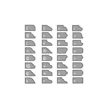 Eased CNC Router Bits A Shape For Grinding Machine