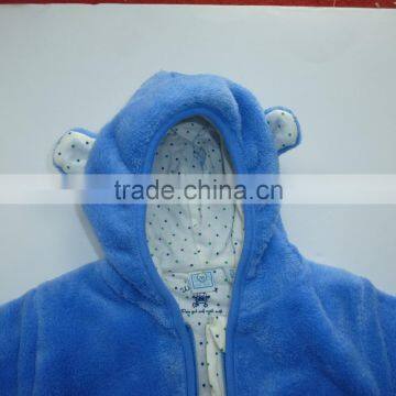 Wholesale Baby Kids Children Animal Hooded Coral Fleece Bathrobe photo-3