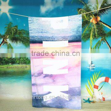 2017 Hot Selling Reactive printing Cotton Beach Towel