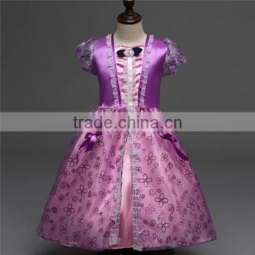 Wholesale Children's clothing Grimm's Fairy Tales Rapunzel Princess Dress Party Girls dress Fashion dress