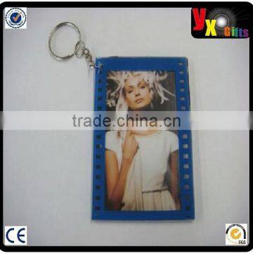 Automotive Photo Frame Key Chain Keychain Acrylic Blue/funny photo frames