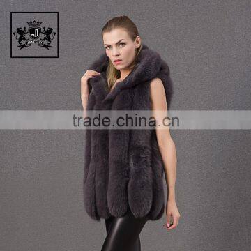 2017 Newly overcoat designs agraffe buckle fur jacket for women