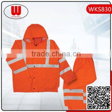 Hi Vis Reflective Fabric Waterproof Coats