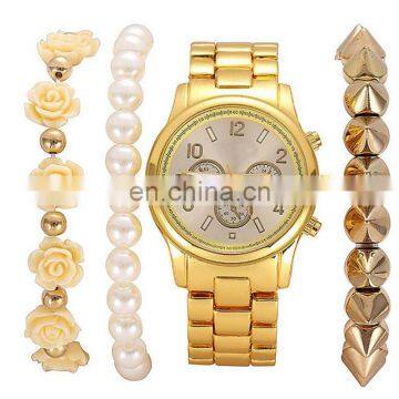 New Arrival Fashion Beautiful Fancy Ladies Gold Bracelet Watch photo-4