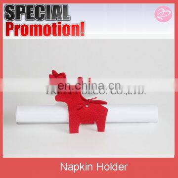 Red deer shape christmas style wholesale napkin holder