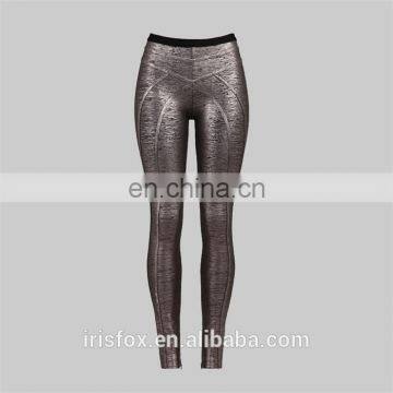 bandage blouse skinny women pants 2016 club hot sale tight pants