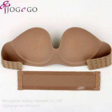 Top Selling Lady's Seamless Push up Breast Seamless Sexy Strapless Silicone Bra photo-2
