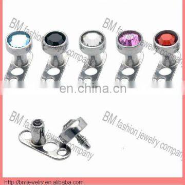 Skin diver body piercing jewelry