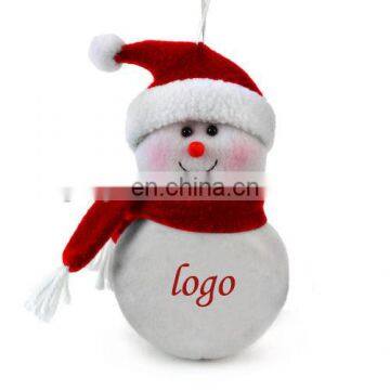 With your own logo Cute plush snowman soft toys