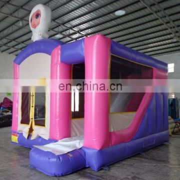 pink girly inflatable bouncy castle