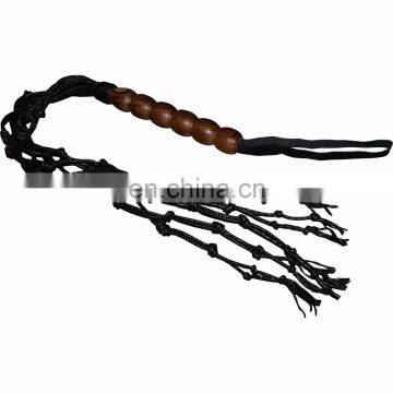 HMB-518B LEATHER COSTUME BDSM FLOGGER FIVE O CAT WHIPS BONDAGE SPANKING