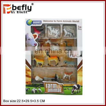 12 kinds model set plastic farm animal toys for kids