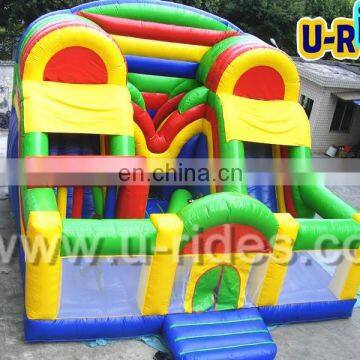 Colorful Inflatable bouncer with slide on best sale