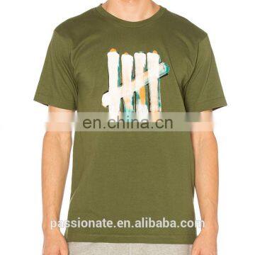 Army green men simple t shirt for design