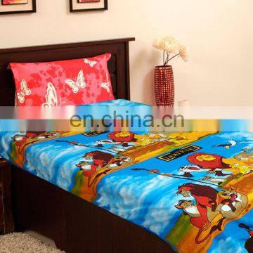 Cartoon Printed Reversible Single Bed TopSheet