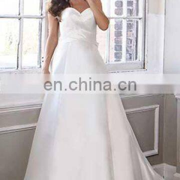 Satin A-Line beautiful Bridal Gown