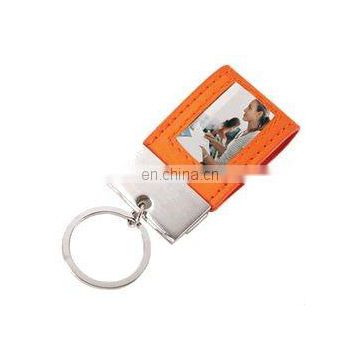 Personalized Mini Photo Leather Keychain