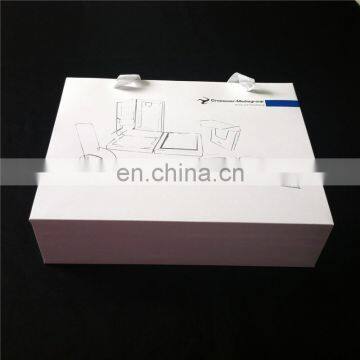 High quality nice style paper bag ribbon handle