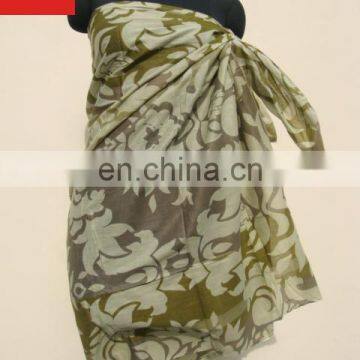 100% COTTON PRINTED BEACH SARONG FOR PROMOTION IN MAGASIN NEWSPAPER COSMETIC COMPANY