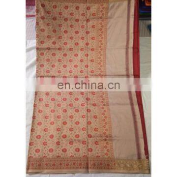 Women's Designer Wedding Wear Red Handmade Valkalam Banarasi Silk Bridal Saree Party Wear Dress photo-2