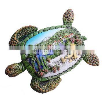 Custom made 3D Turtle tourism souvenir magnet for Refrigerator