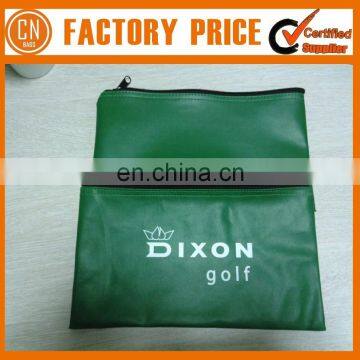 High Quality Logo Printed Plastic Side Zipper Cash Deposit Bag Bank Deposit Bags