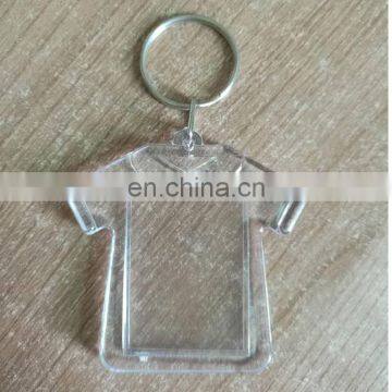 T shirt Blank Clear Acrylic Keyrings Make Your Own Photo Keyrings Insert