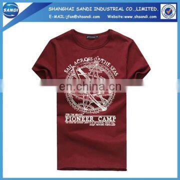 Promotional custom printed man sports cotton tshirt