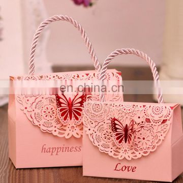 Custom paper sweet boxes with handle