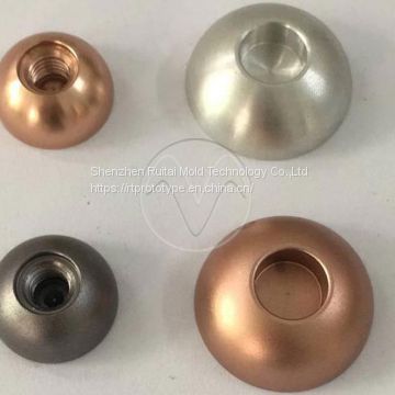 Aluminum prototype samples with anodized